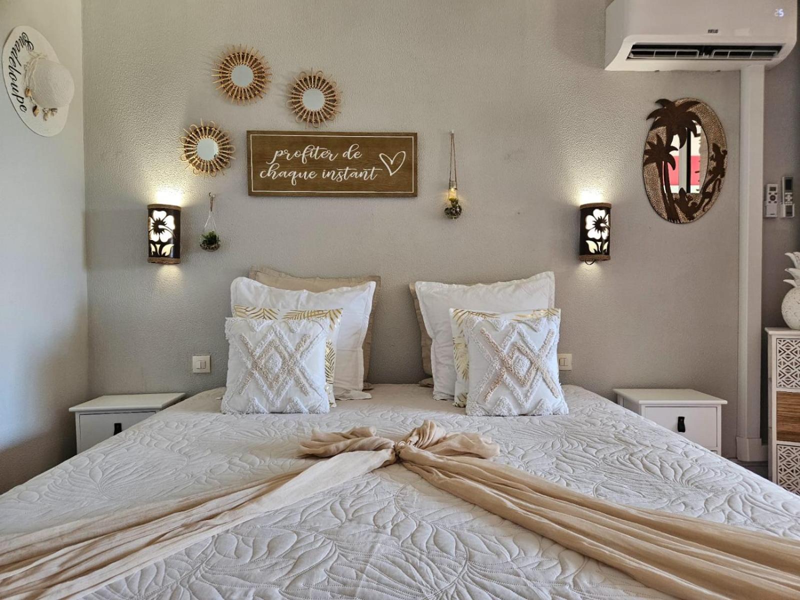 L'Oiseau Du Paradis Vue Mer Studio A Saint Francois A 100 M De La Plage Ngoại thất bức ảnh